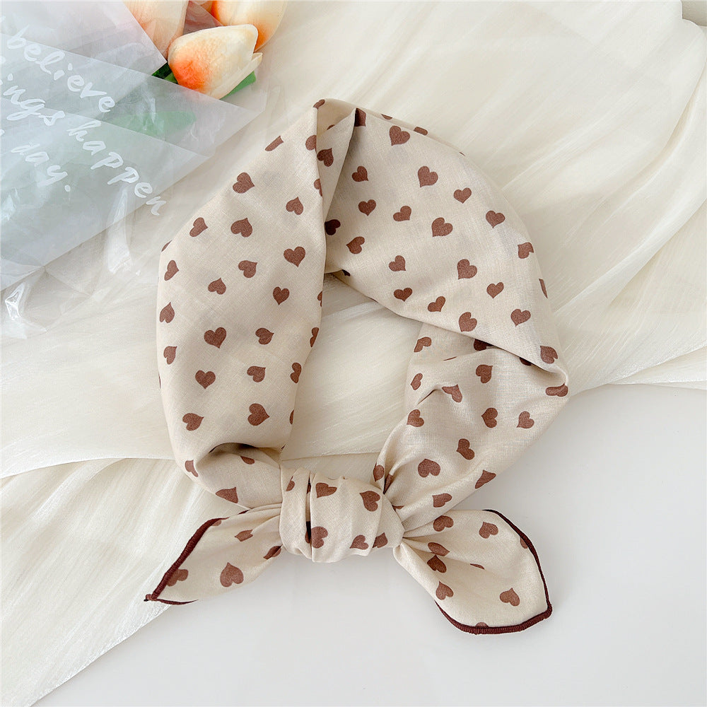 Women's Silk Summer Fresh Korean Style Artistic Scarfs