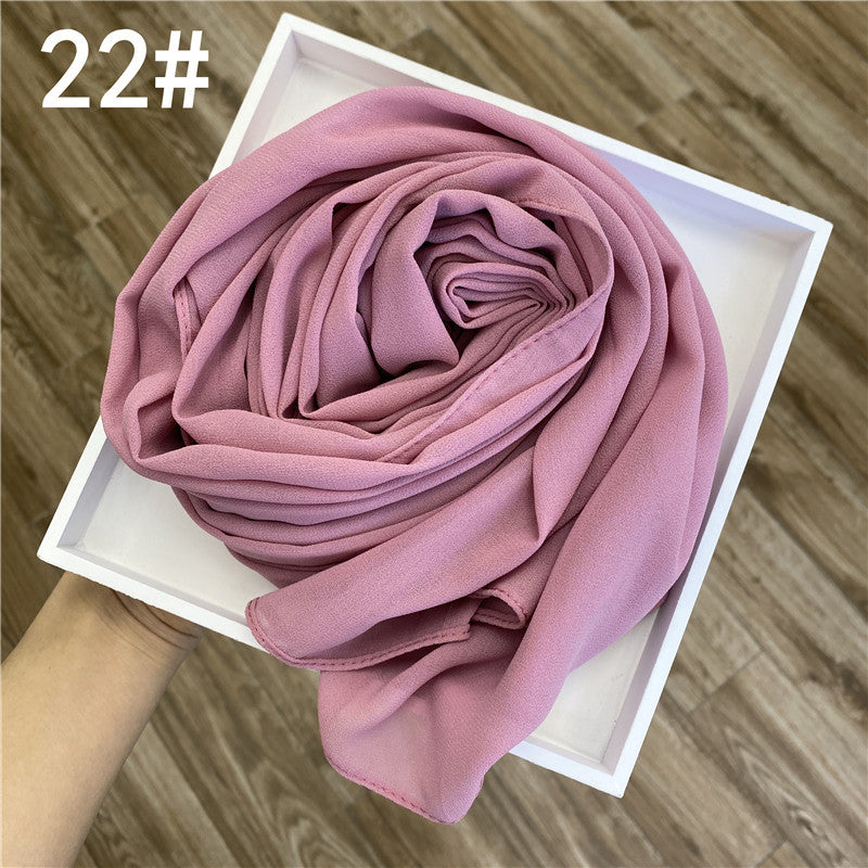 Women's Color Gold Sprinkling Chiffon Fashion Ethnic Scarfs