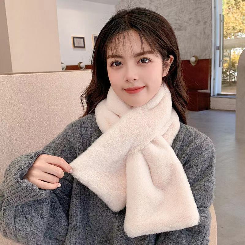 Women's For Imitate Rex Rabbit Fur Thick Scarfs