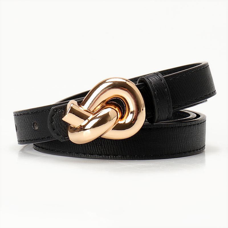 Women's Smooth Buckle Korean Style Simple Decorative Belts