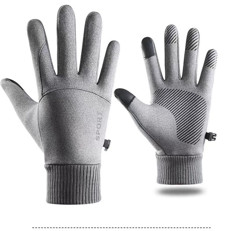 Women's & Men's Touch Screen Warm Cycling Driving Motorcycle Electric Thickened Fleece-lined Gloves