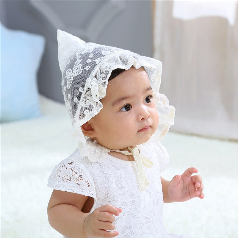 Thin Small Butterfly Lace Royal Hat Knit Cute Kids' Headwear