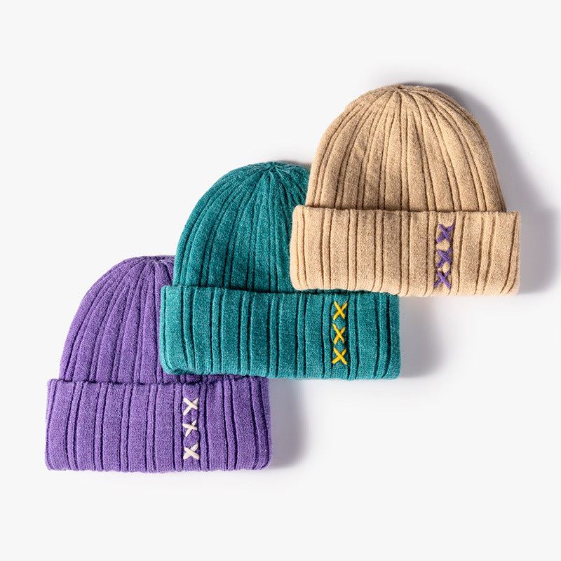 Women's & Men's Wool Hat Winter Thickened Warm Outdoor Hats & Caps