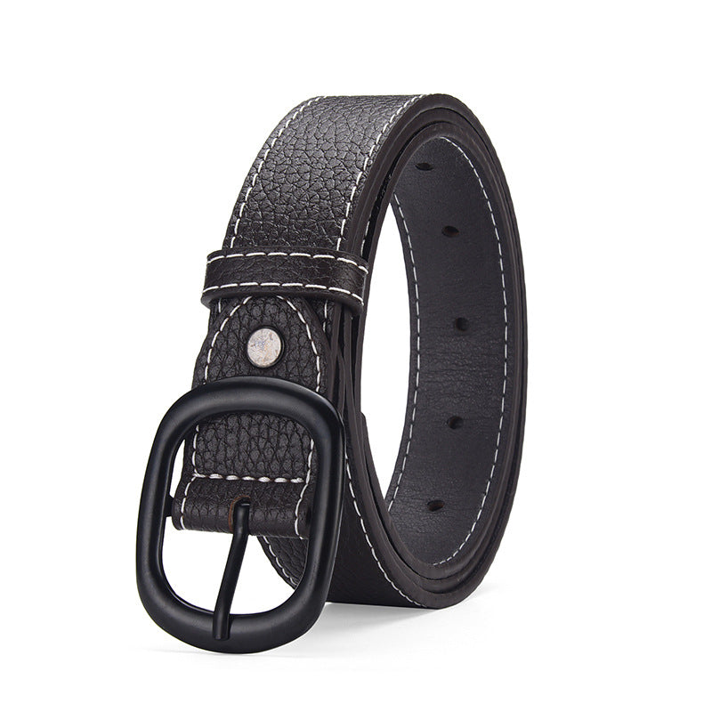 Women's Pants Decoration Black Thin Fashion Personal Accessories Belts