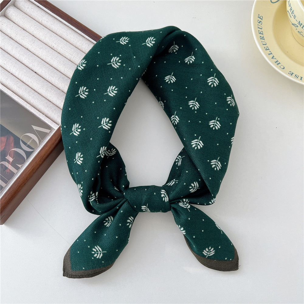 Women's Paisley Fashionable Elegant Cotton Linen Small Scarfs