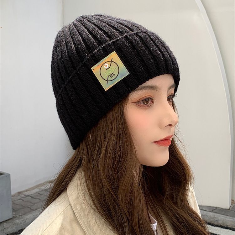 Women's & Men's Hat Korean Solid Color Woolen Couple Hats & Caps