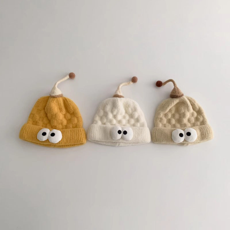 Hat Cute Warm Knitted Boy Woolen Kids' Headwear