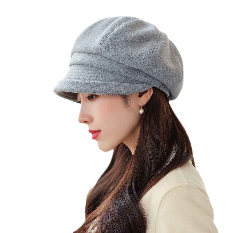 Women's Korean Trendy Beret Style Retro Peaked Hats & Caps