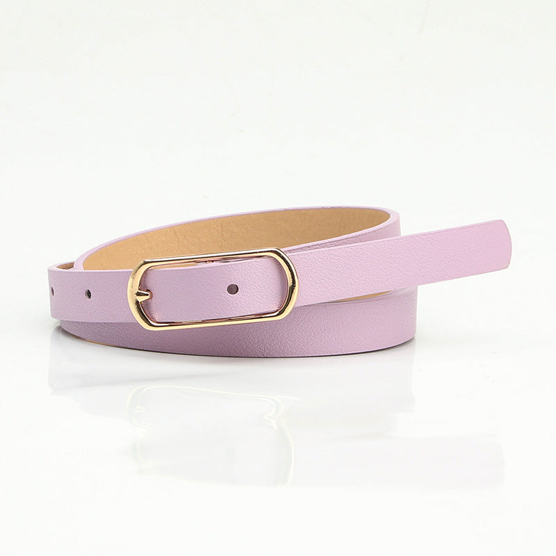 Women's Thin Fresh Sweet Dress Decorative Oval Belts