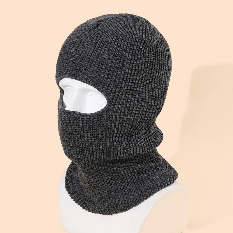 Women's & Men's Warm Knitted Hat Outdoor Cycling Integrated Hats & Caps