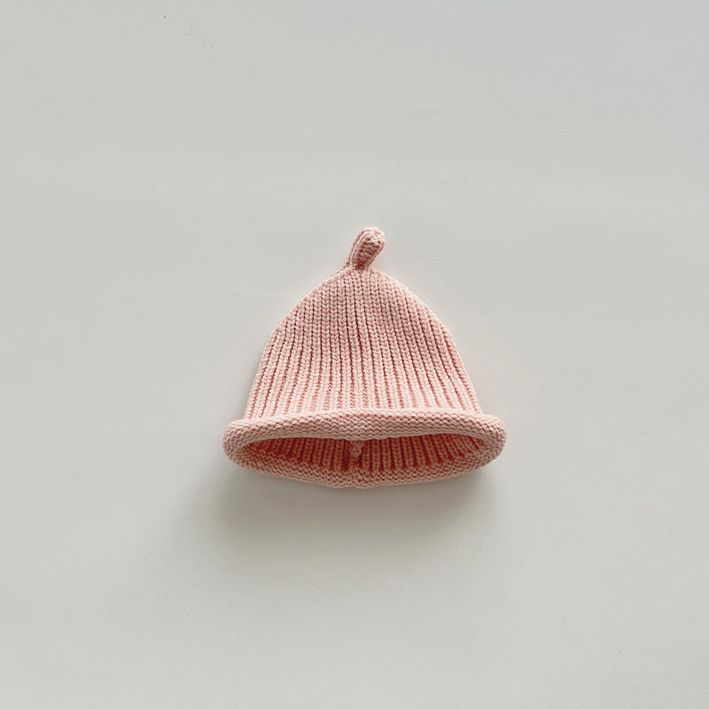 Hat Solid Color Nipple Knitted Wool Kids' Headwear