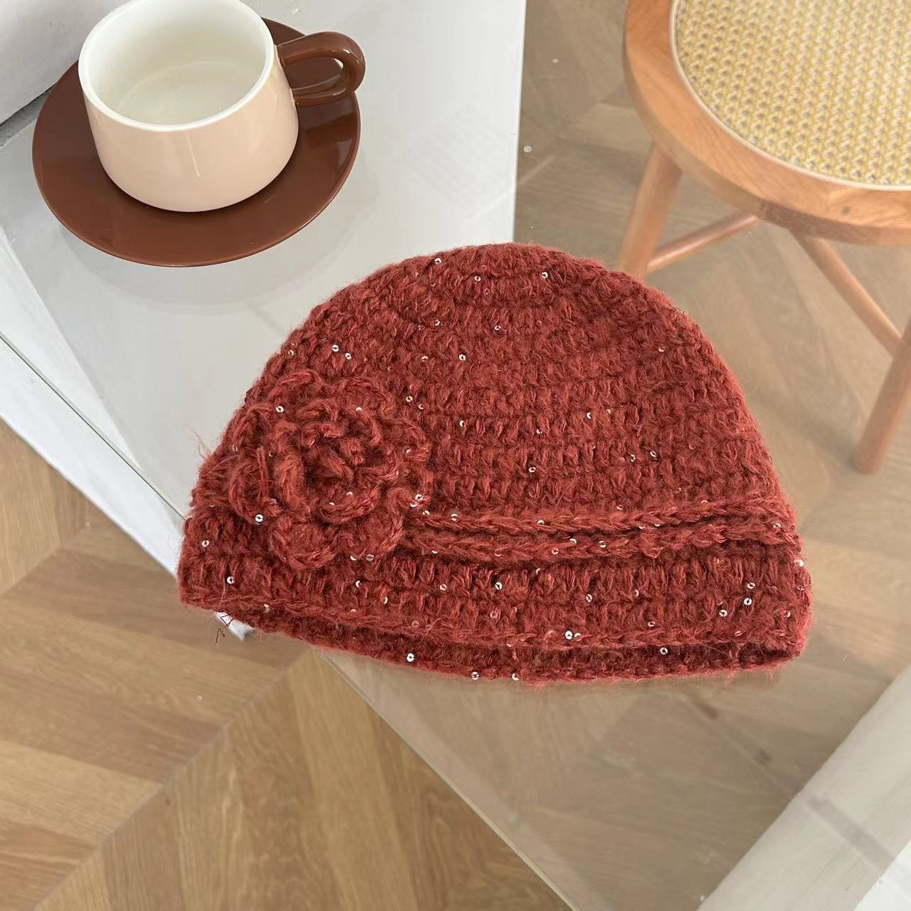 Women's Knitted Toque Casual Hat Earflaps Warm Show Hats & Caps