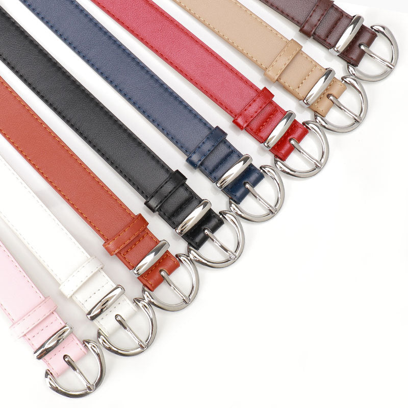 Women's Alloy Pin Buckle Female Korean Style Simple Casual Belts