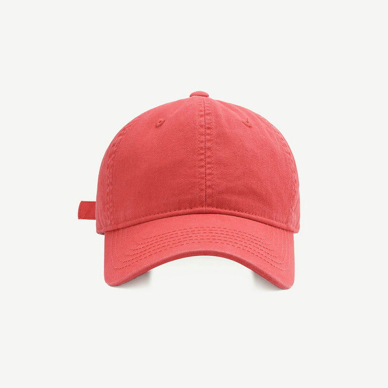 Solid Color Baseball Female Casual Soft Top Hats & Caps