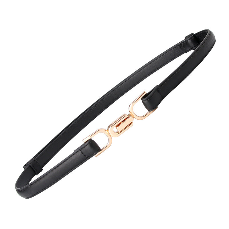 Women's Accessories Pair Of Buckles Adjustable Thin Belts