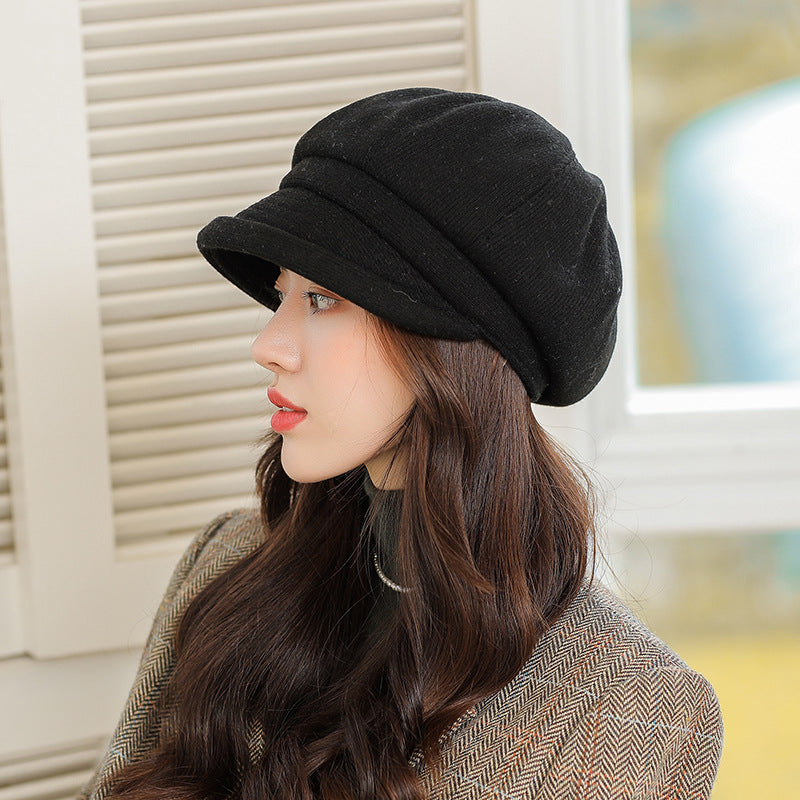 Women's Korean Trendy Beret Style Retro Peaked Hats & Caps