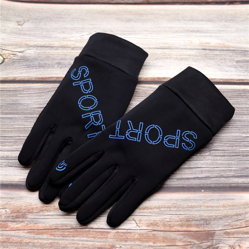 Women's & Men's Cycling Thin Single Layer Warm Sports Gloves