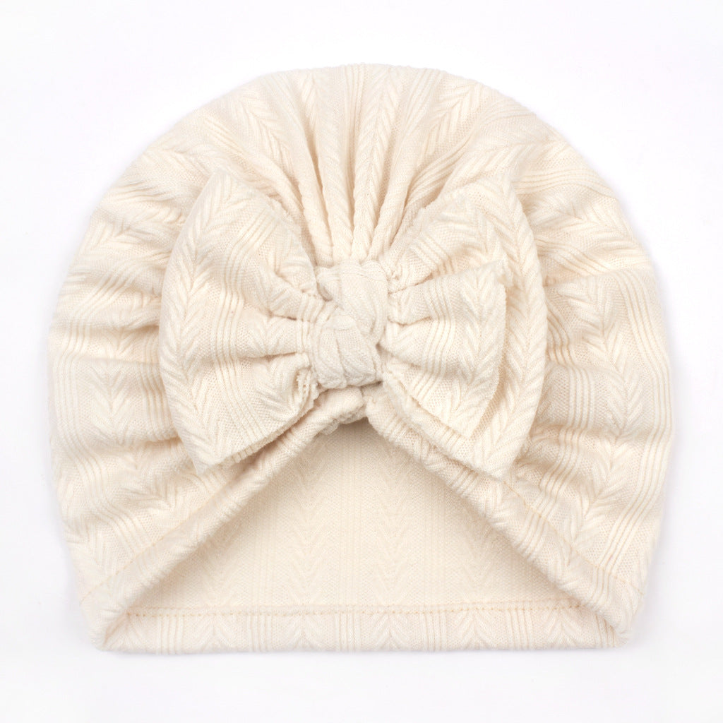 Hat Cute Boy Bow Wheat Beanie Kids' Headwear