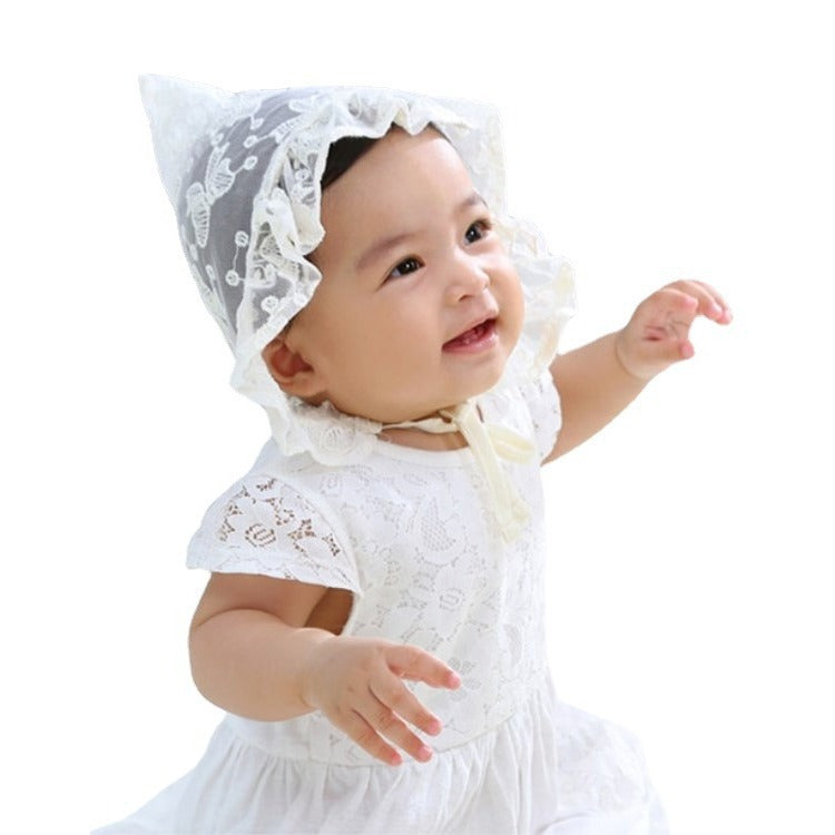 Thin Small Butterfly Lace Royal Hat Knit Cute Kids' Headwear