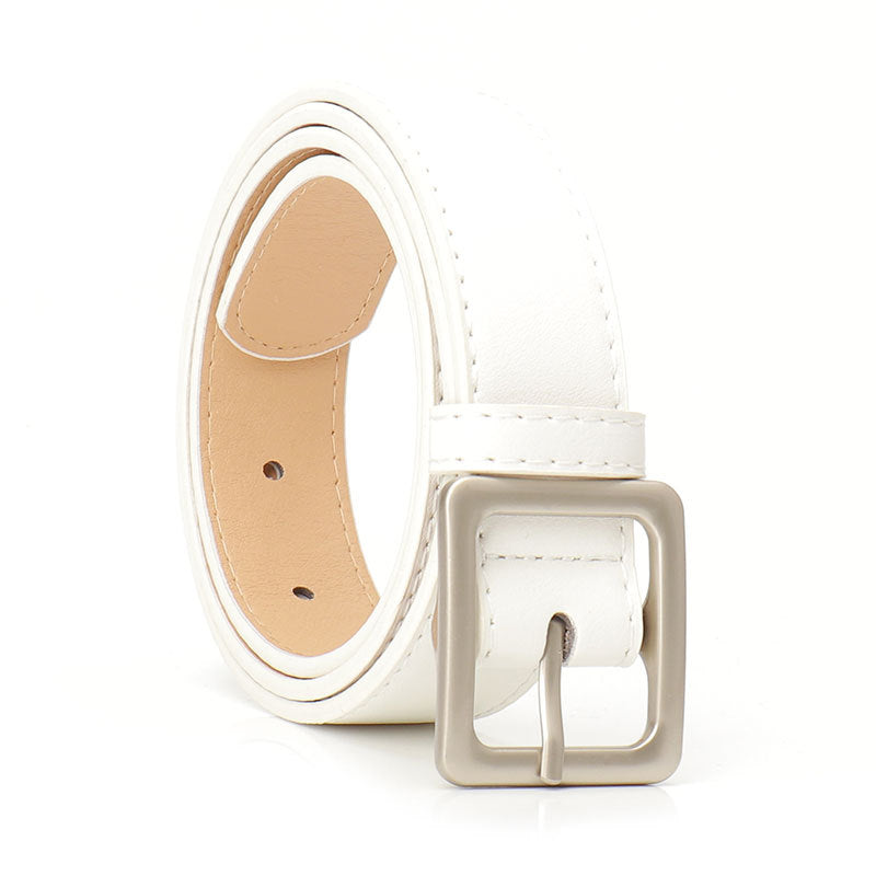 Women's Buckle Leather Korean Style Dress Decoration Belts