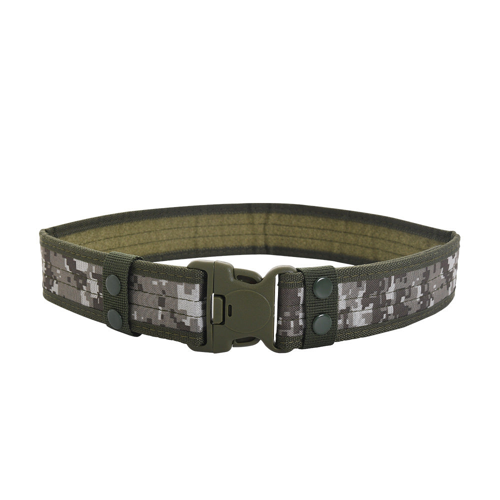 Men's Outdoor Training Plastic Buckle Canvas Military Belts