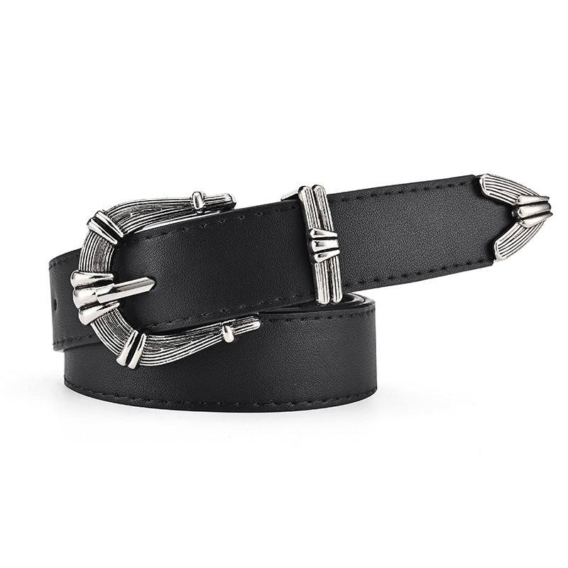 Women's Popular Three-piece Retro Pin Buckle Versatile Belts