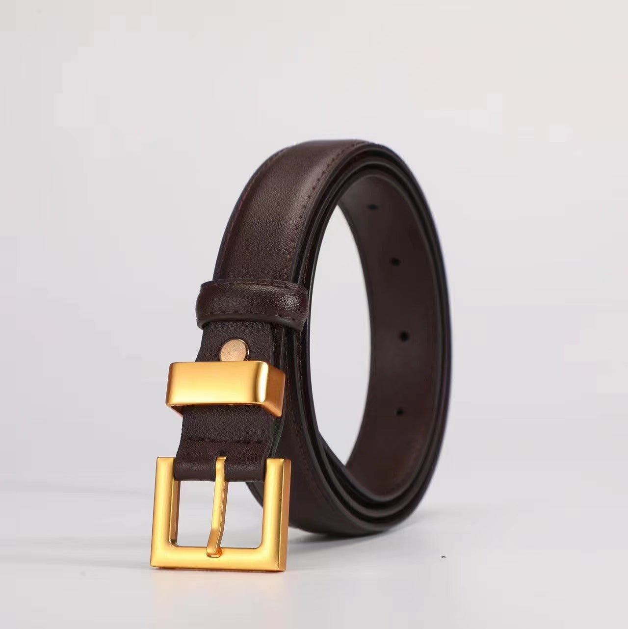 Women's Cowhide Decorative Jeans Fashionable High-grade Waist Belts