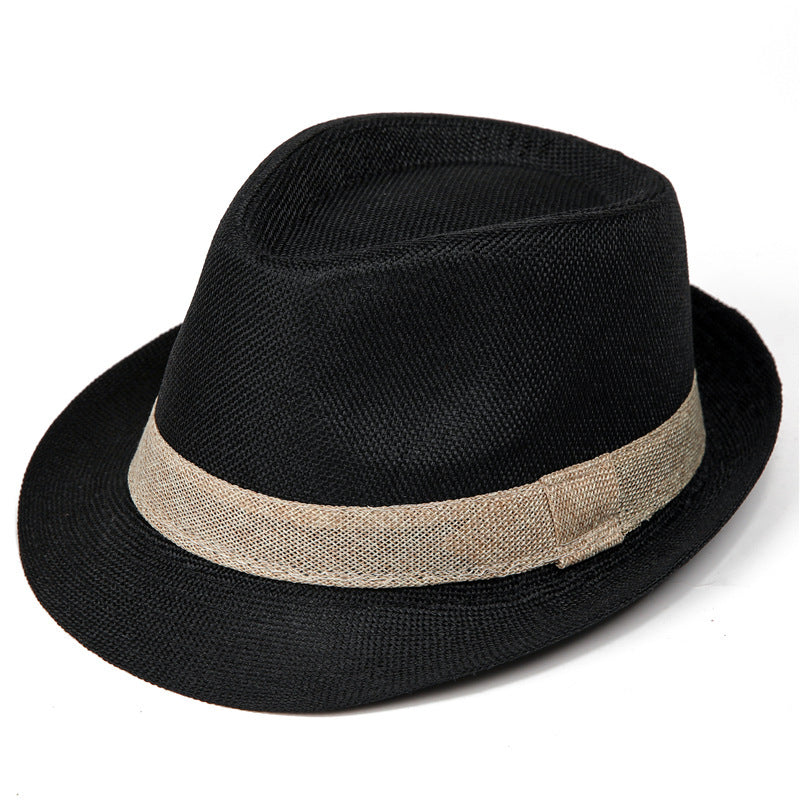 Men's Hat Summer Thin Linen Straw Dad Fashion Casual Kids' Headwear