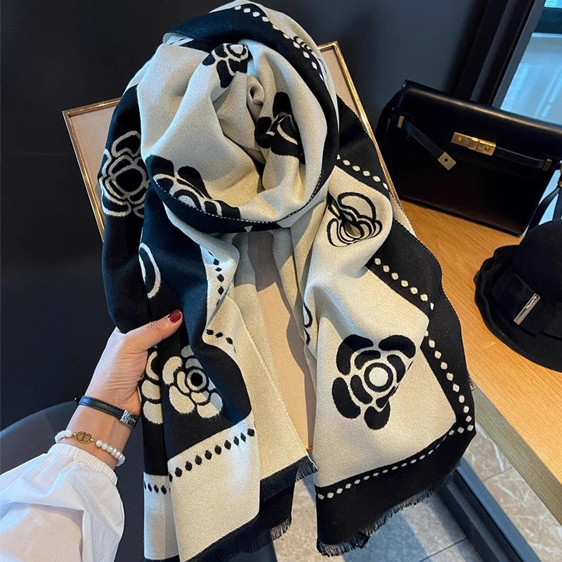 Women's Office Air Conditioner Shawl Outer Match Korean Scarfs