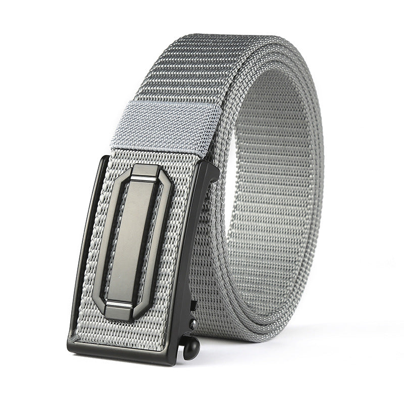 Men's Buckle Metal Toe Nylon Canvas Outer Belts