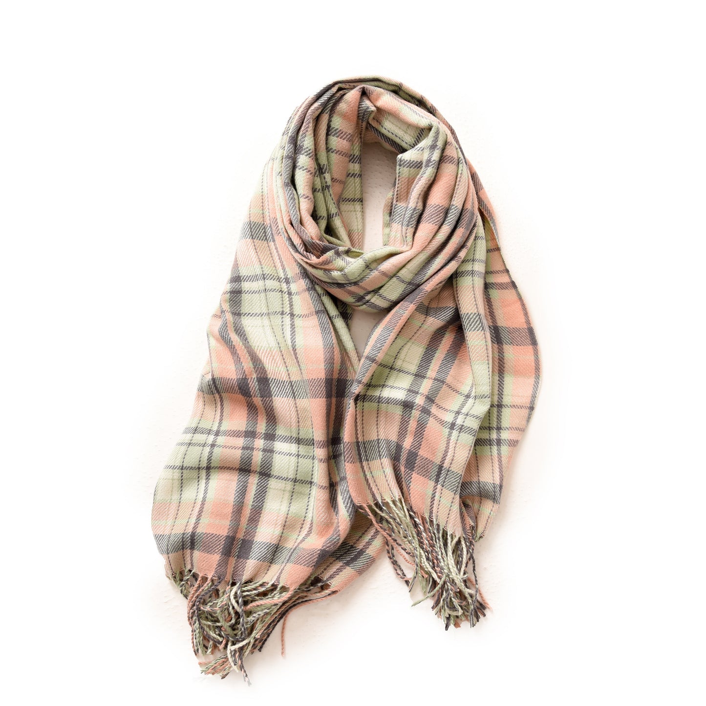 Women's Winter Plaid Artificial Cashmere Shawl Street Scarfs