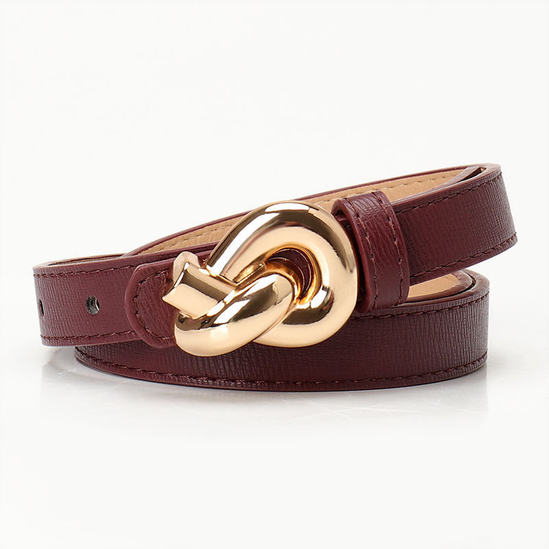 Women's Smooth Buckle Korean Style Simple Decorative Belts