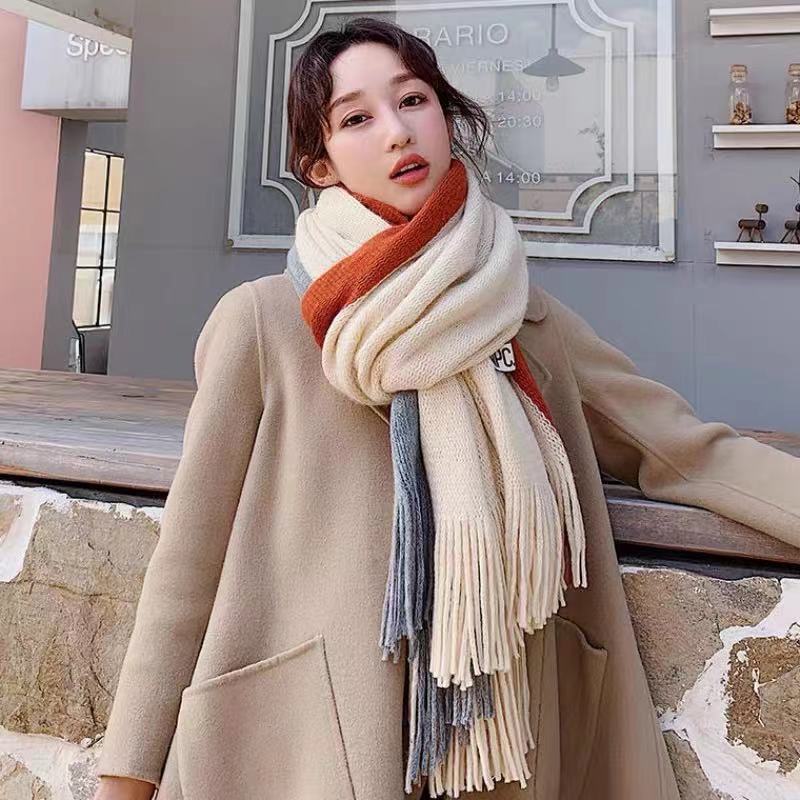 Women's Winter Korean Style Versatile Cute Thickening Couple Scarfs