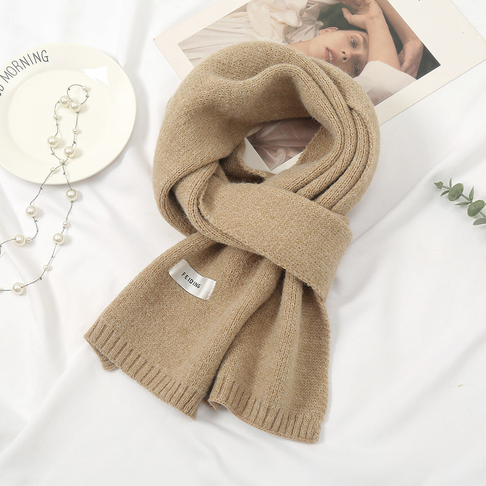 Women's Korean Wool Knitted Thickened Warm For Scarfs