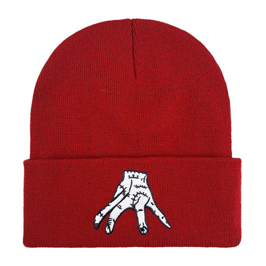 Women's & Men's Wednesday Embroidery Knitted Hat Warm Pullover Hats & Caps