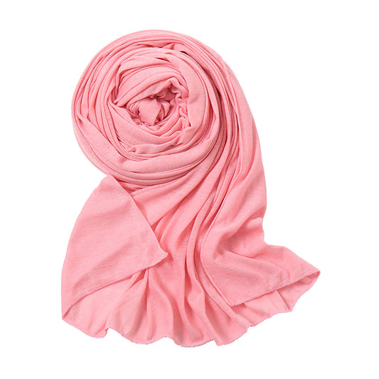 Women's Monochrome Jersey Toe High Quality Mercerized Scarfs