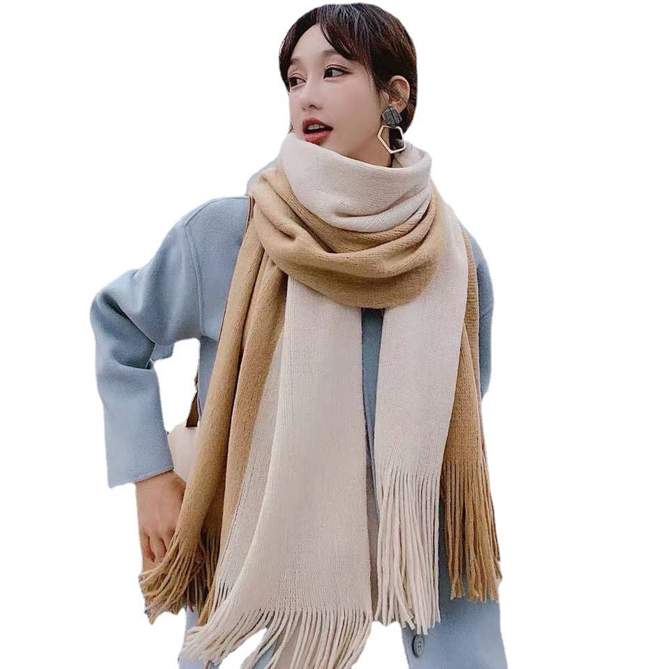 Women's Winter Korean Style Versatile Cute Thickening Couple Scarfs