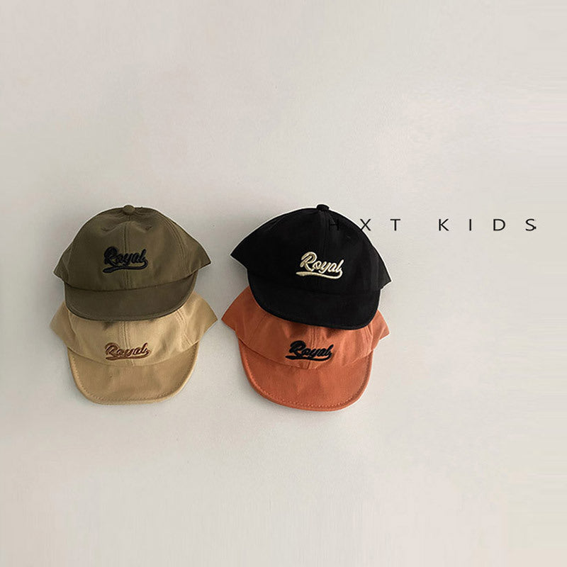 Style Letter Embroidered Soft Brim Peaked Infants Kids' Headwear