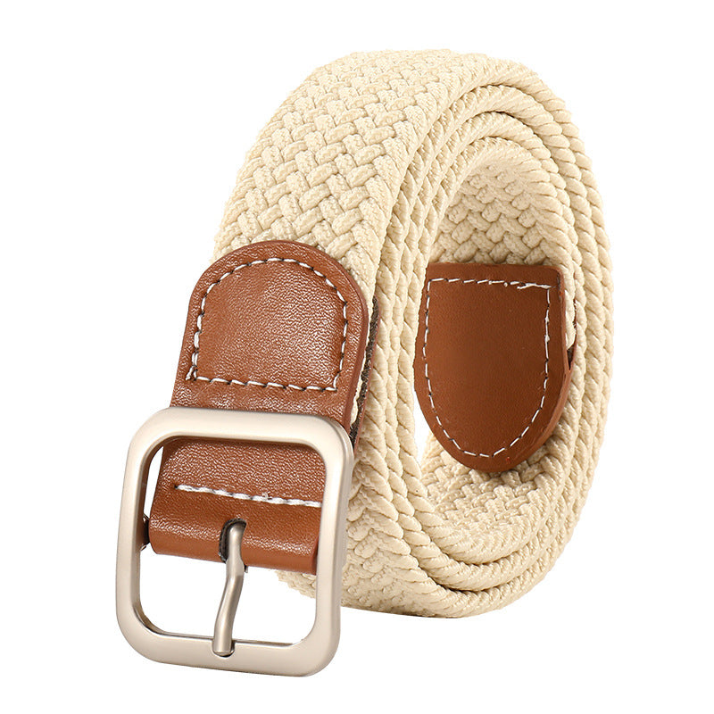 Lazy Canvas Woven Unisex Casual Trendy Belts