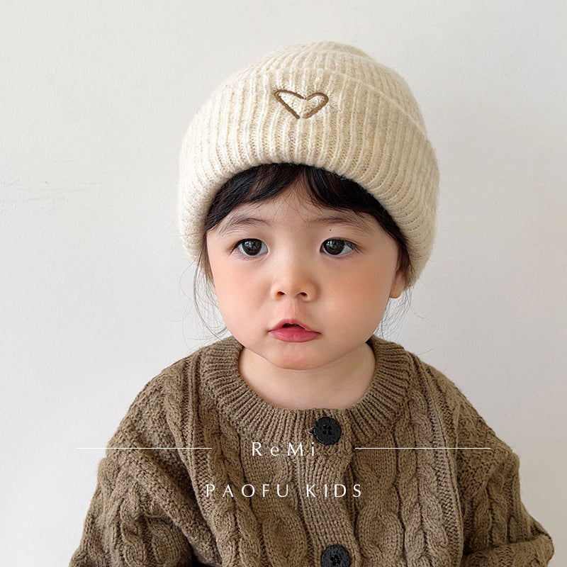 Women's & Men's Two-piece Set Korean Knitted Keep Warm Woolen Kids' Headwear