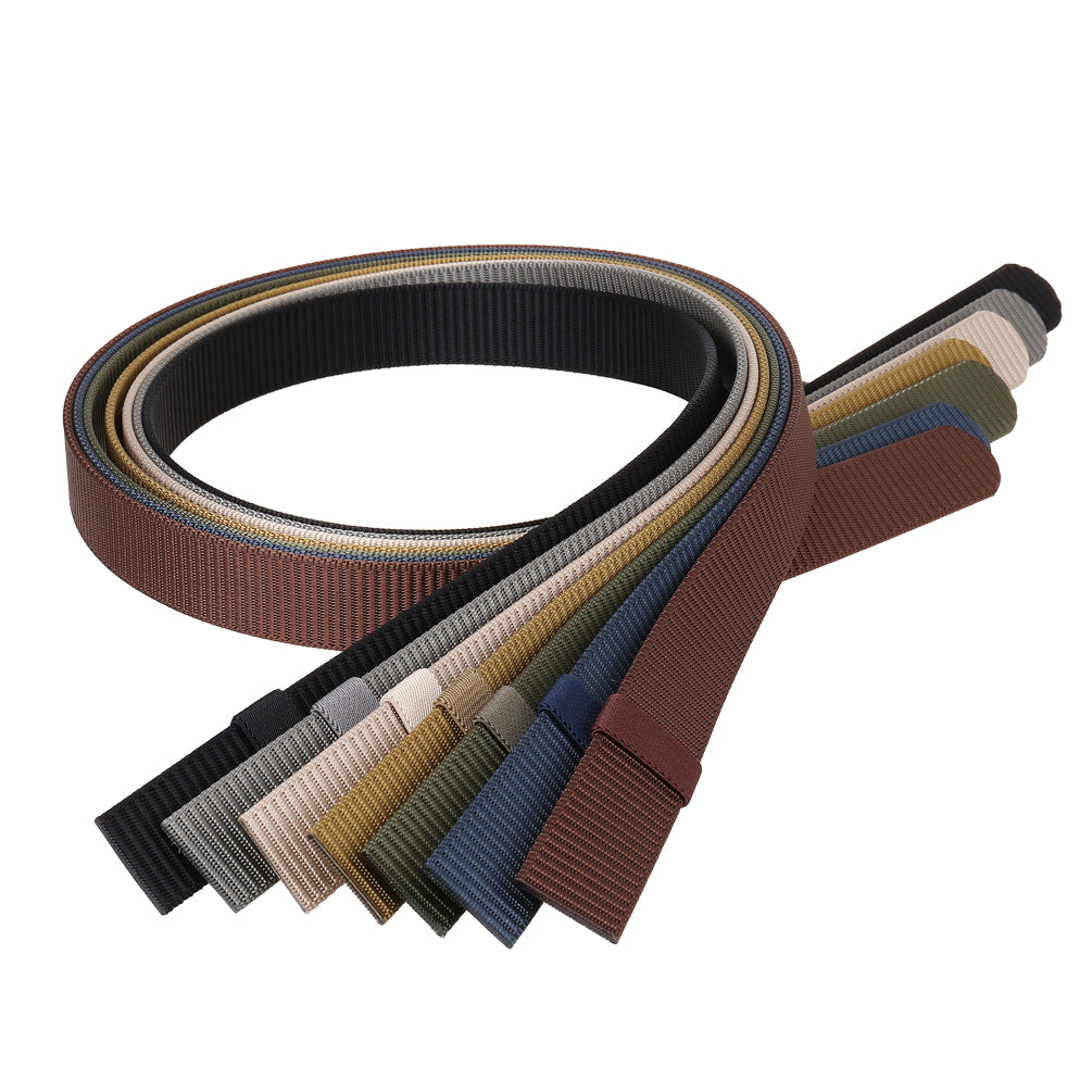 Roller Buckle Nylon Strap Toothless Strip Automatic Belts