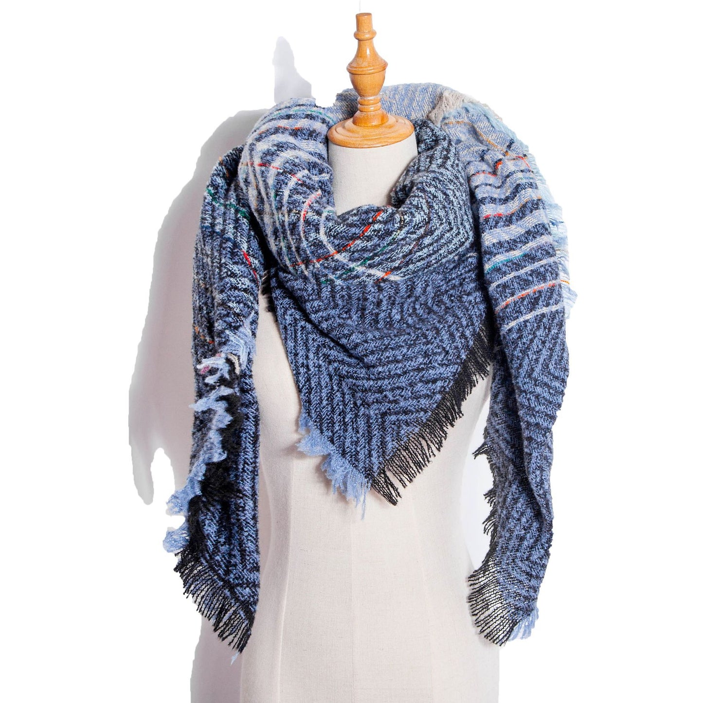 Versatile Source Shawl Large Plaid Triangle Scarfs