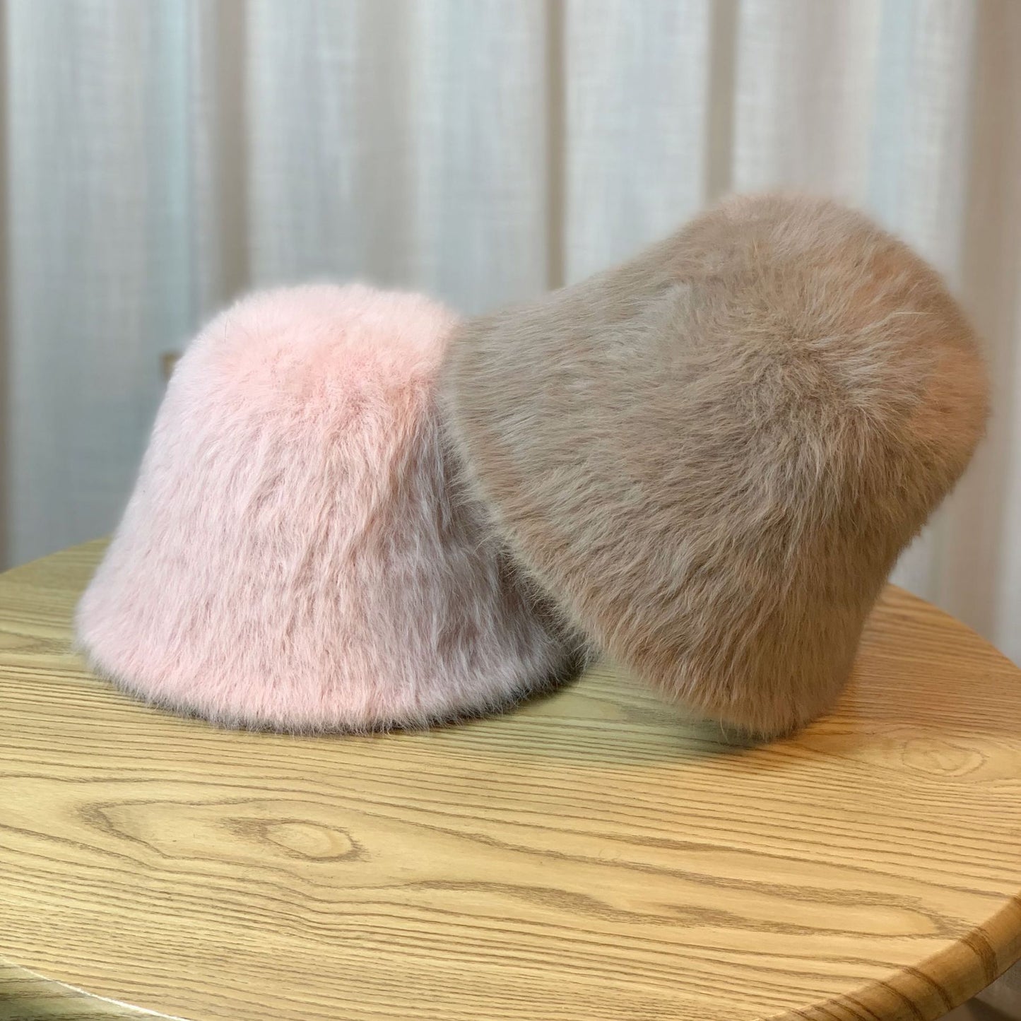 Women's Mink Fur Minority Style Solid Color Hats & Caps