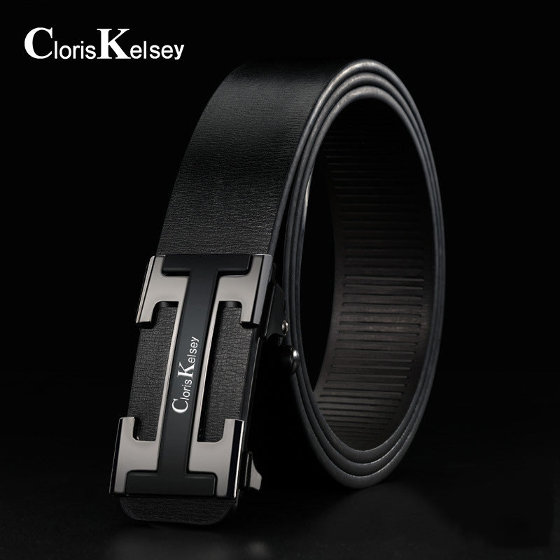 Men's Toothless Automatic Buckle Pants Versatile Trendy Belts