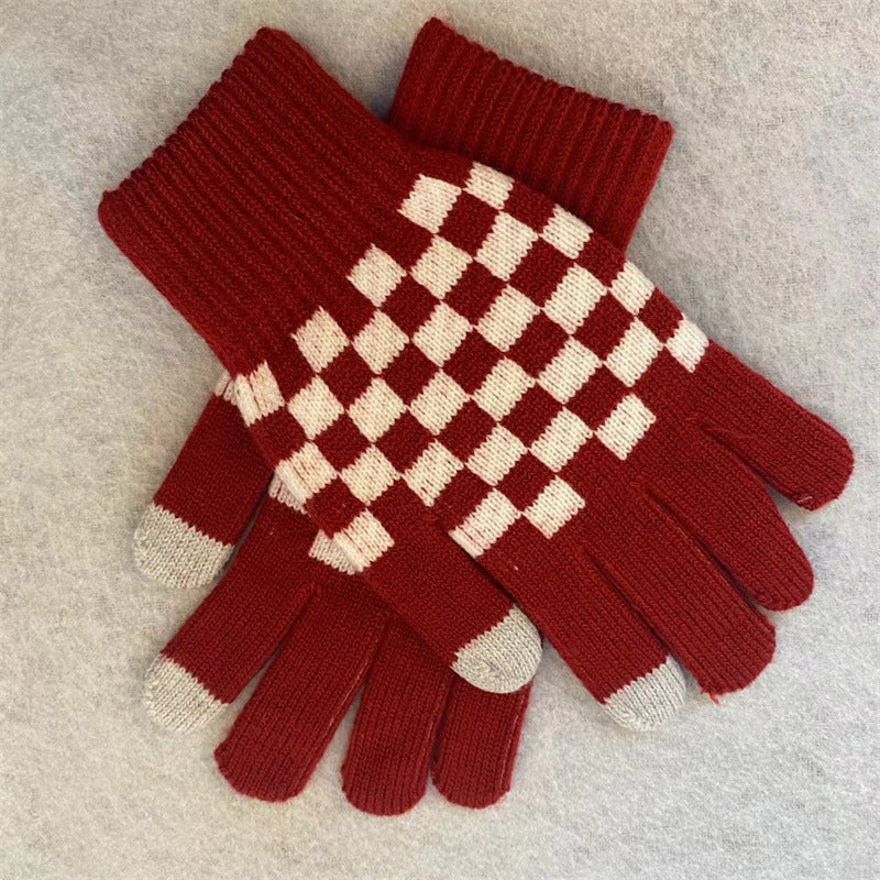 Women's Wool Touch Screen For Winter Warm With Gloves