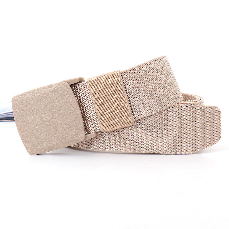 Women's & Men's Nylon Waistband Tactical Automatic Buckle Pants Belts