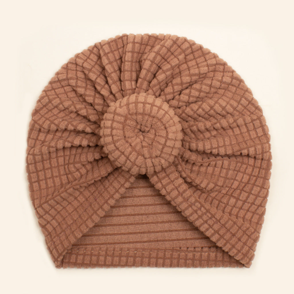 Winter Solid Color Donut Tam-o'-shanter Soft Stretch Kids' Headwear