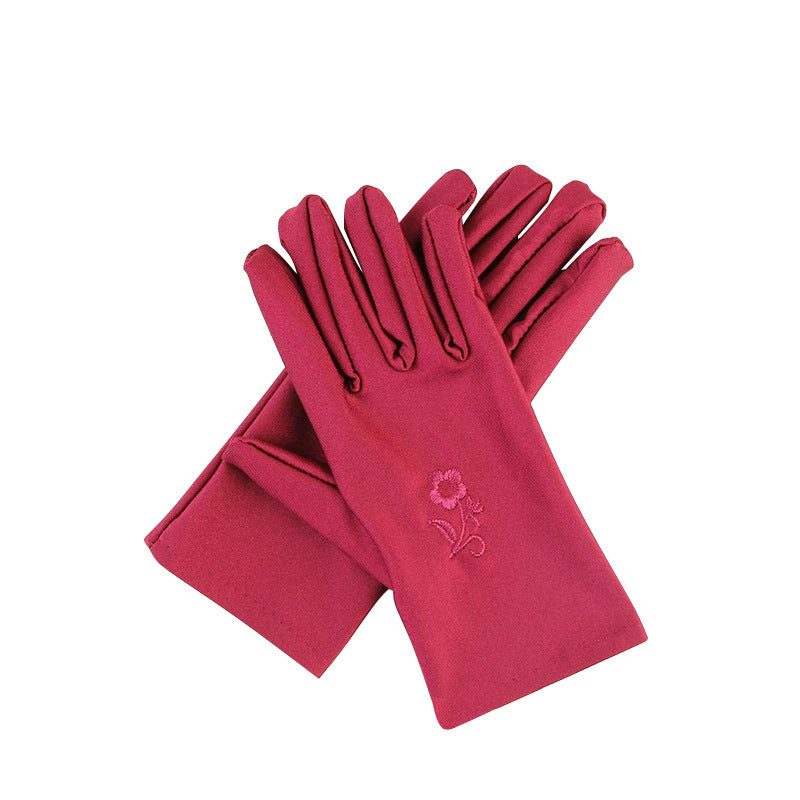 Women's High Elastic Sunscreen Spandex For Short Gloves