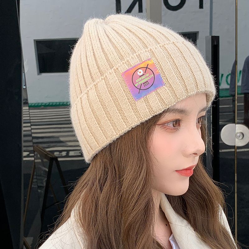 Women's & Men's Hat Korean Solid Color Woolen Couple Hats & Caps