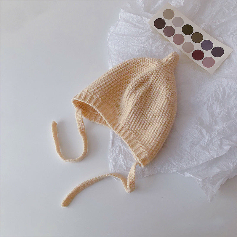 Style Hat Warm Wool Cute Pure Color Kids' Headwear